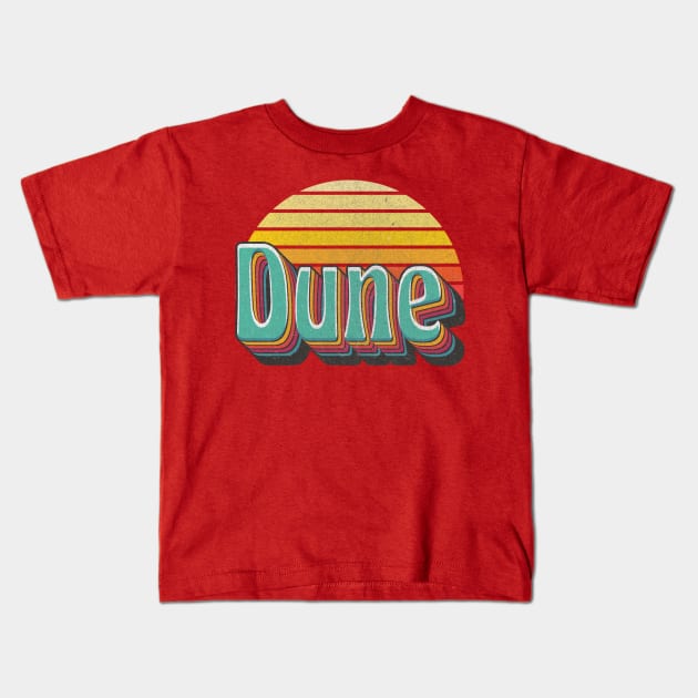 Dune Retro Kids T-Shirt by Anv2